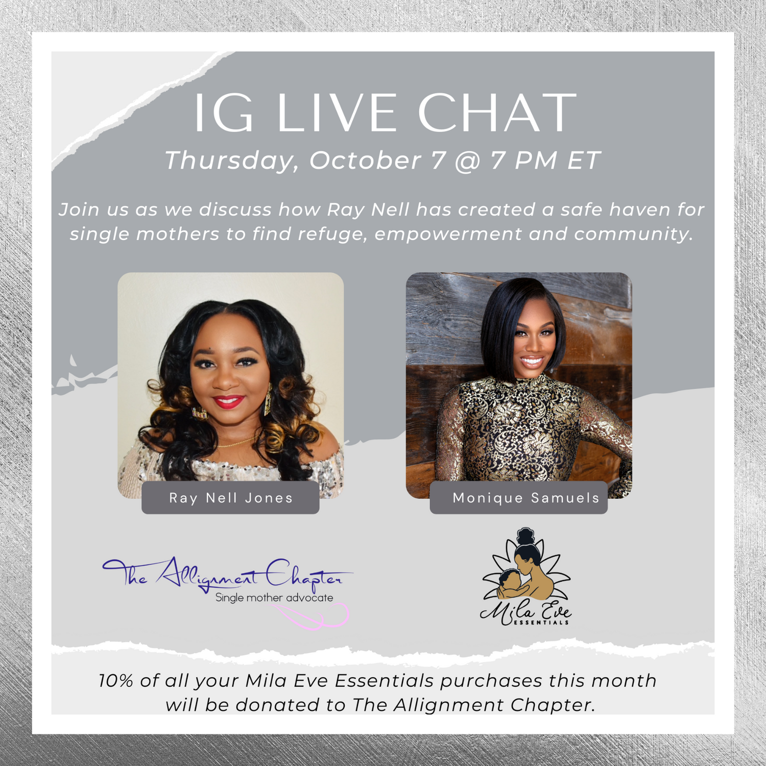 Go Live With Us Today on Instagram!