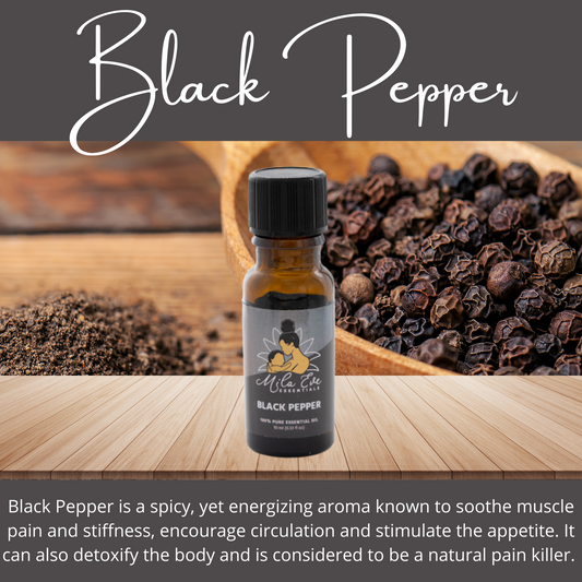 Black Pepper Mila Eve Essentials Single Essential Oil